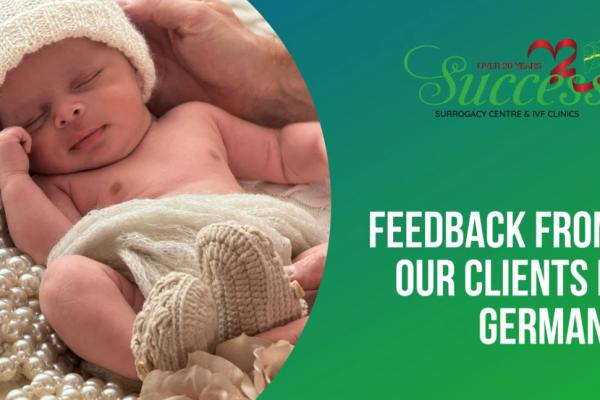Testimonial from customers in Germany | Success Surrogacy Centre